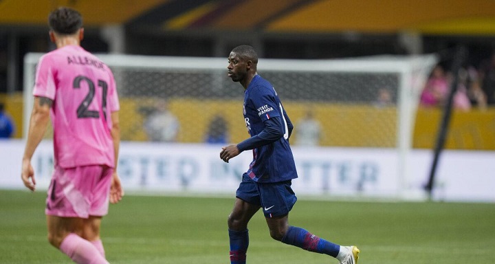 Ousmane Dembélé também quer a camisola de Lionel Messi